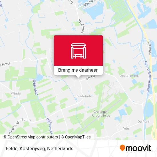 Eelde, Kosterijweg kaart