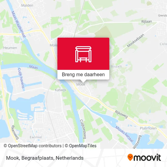 Mook, Begraafplaats kaart