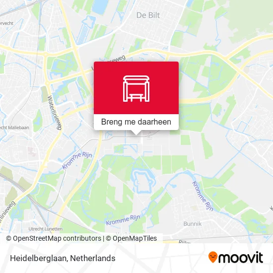 Heidelberglaan kaart