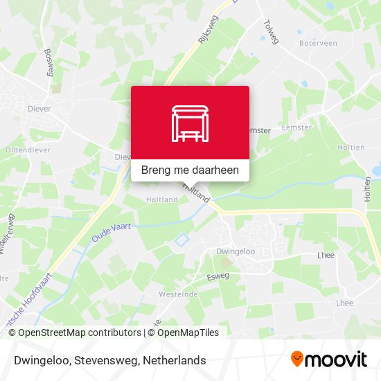Dwingeloo, Stevensweg kaart