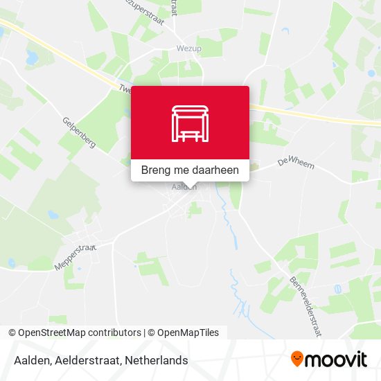 Aalden, Aelderstraat kaart