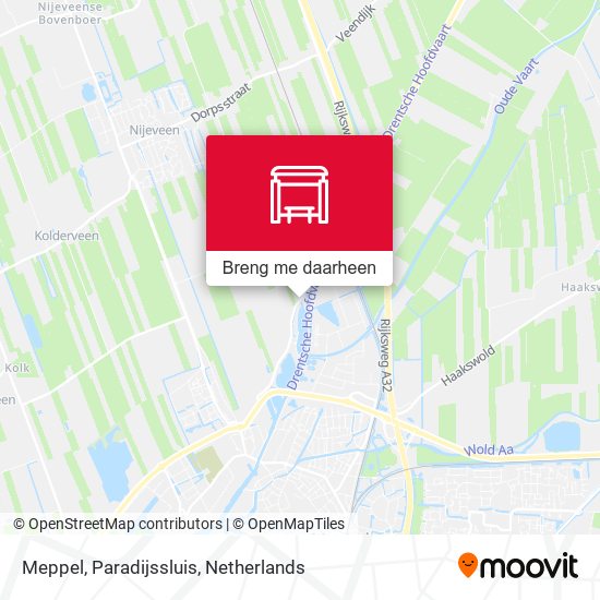Meppel, Paradijssluis kaart