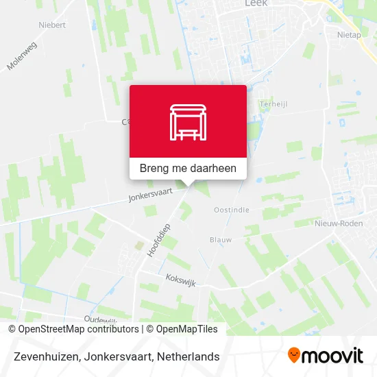 Zevenhuizen, Jonkersvaart kaart