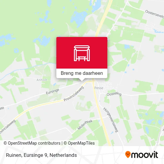 Ruinen, Eursinge 9 kaart