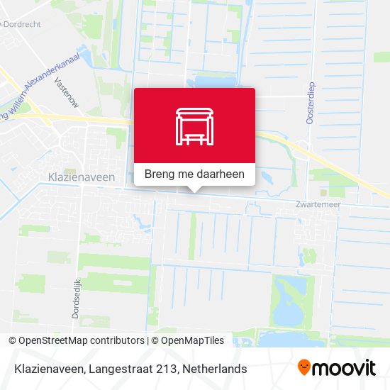 Klazienaveen, Langestraat 213 kaart
