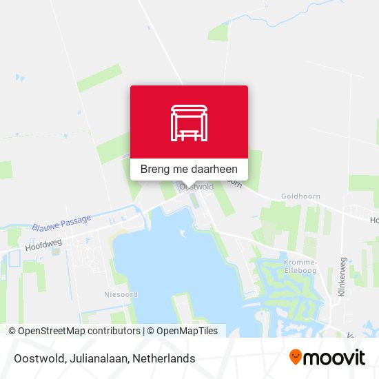 Oostwold, Julianalaan kaart