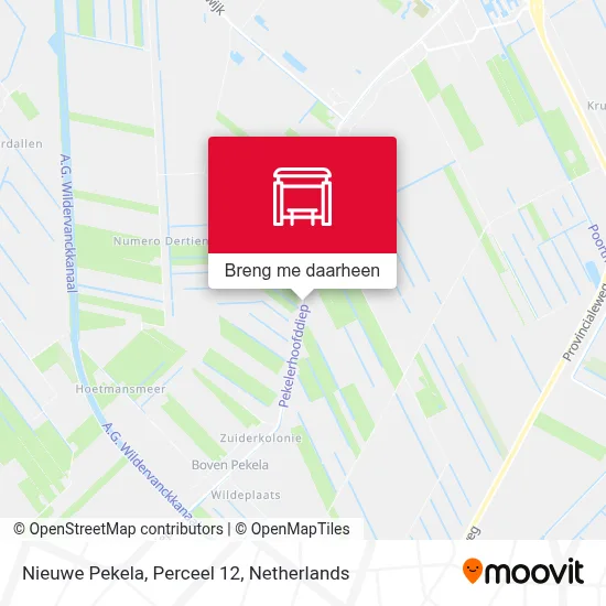 Nieuwe Pekela, Perceel 12 kaart