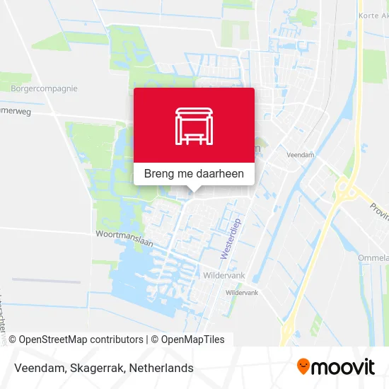 Veendam, Skagerrak kaart