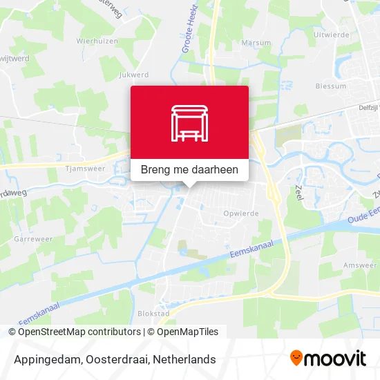 Appingedam, Oosterdraai kaart