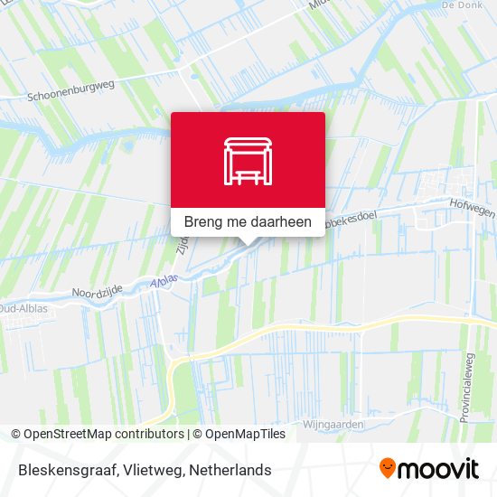 Bleskensgraaf, Vlietweg kaart