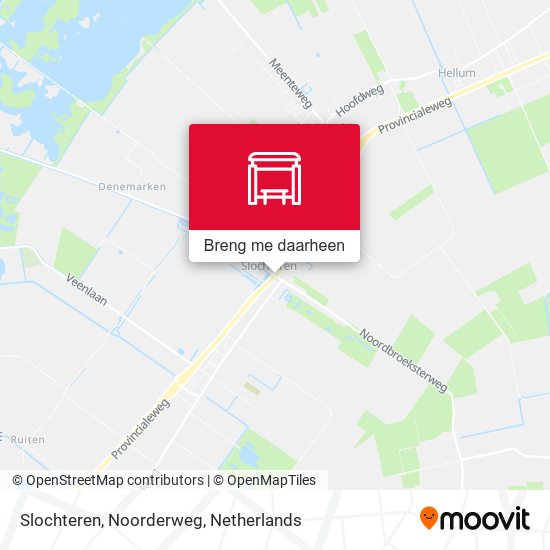 Slochteren, Noorderweg kaart