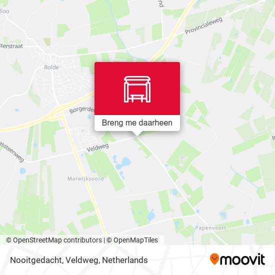 Nooitgedacht, Veldweg kaart