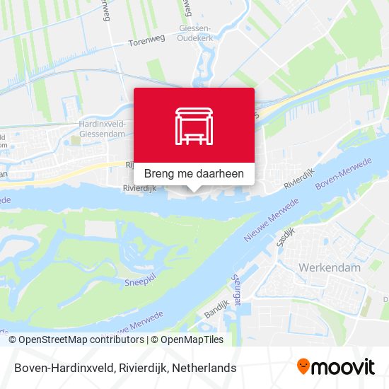 Boven-Hardinxveld, Rivierdijk kaart