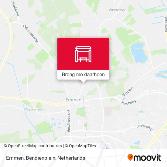 Emmen, Bendienplein kaart