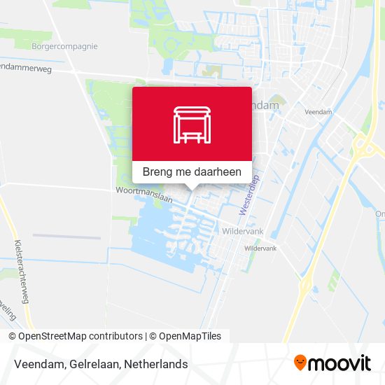 Veendam, Gelrelaan kaart