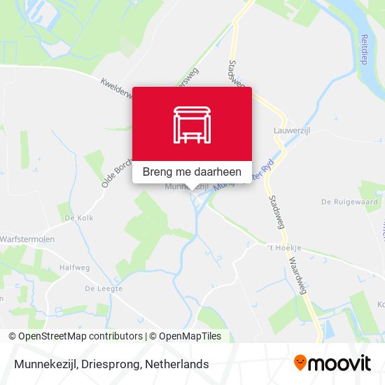 Munnekezijl, Driesprong kaart