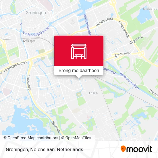 Groningen, Nolenslaan kaart