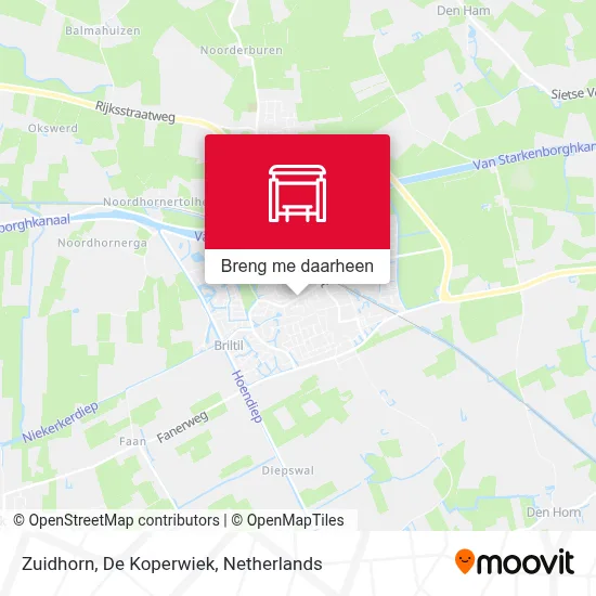 Zuidhorn, De Koperwiek kaart