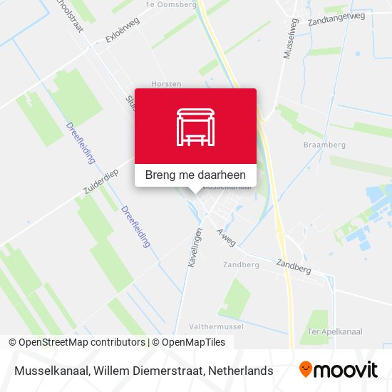 Musselkanaal, Willem Diemerstraat kaart