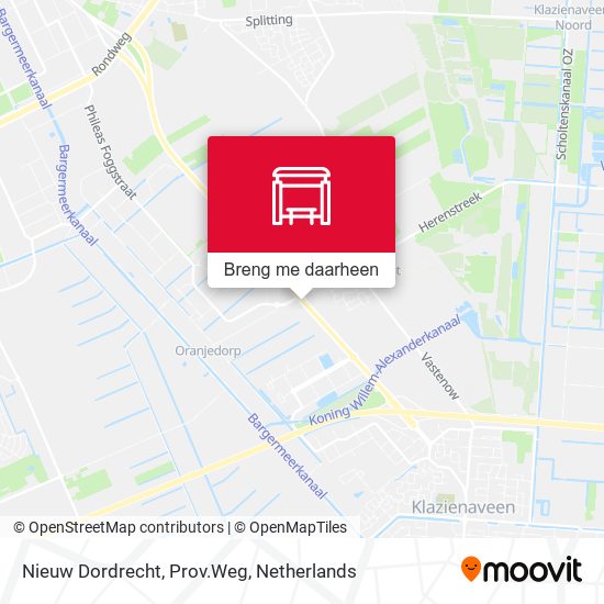 Nieuw Dordrecht, Prov.Weg kaart