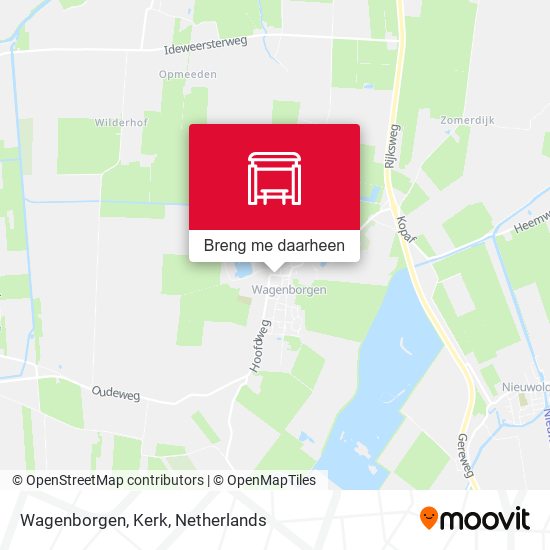 Wagenborgen, Kerk kaart
