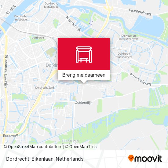 Dordrecht, Eikenlaan kaart