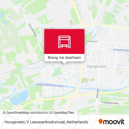 Hoogeveen, V Leeuwenhoekstraat kaart