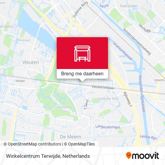 Winkelcentrum Terwijde kaart