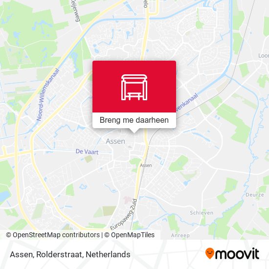 Assen, Rolderstraat kaart