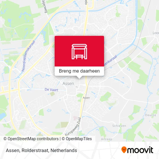 Assen, Rolderstraat kaart