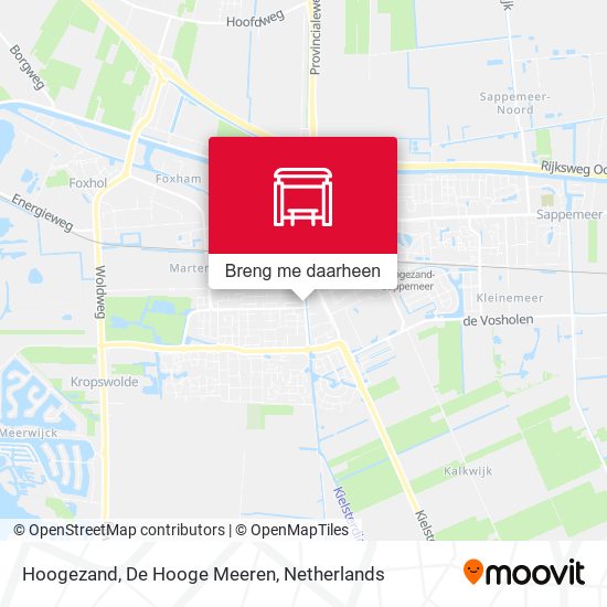 Hoogezand, De Hooge Meeren kaart