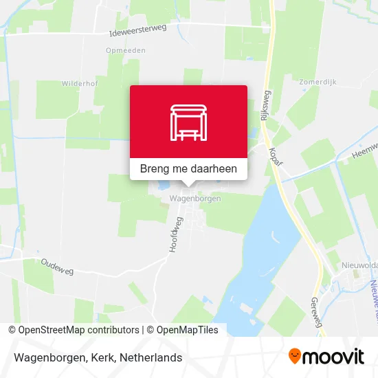 Wagenborgen, Kerk kaart
