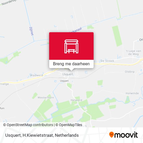 Usquert, H.Kiewietstraat kaart