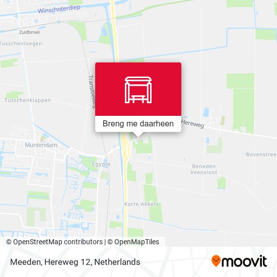 Meeden, Hereweg 12 kaart
