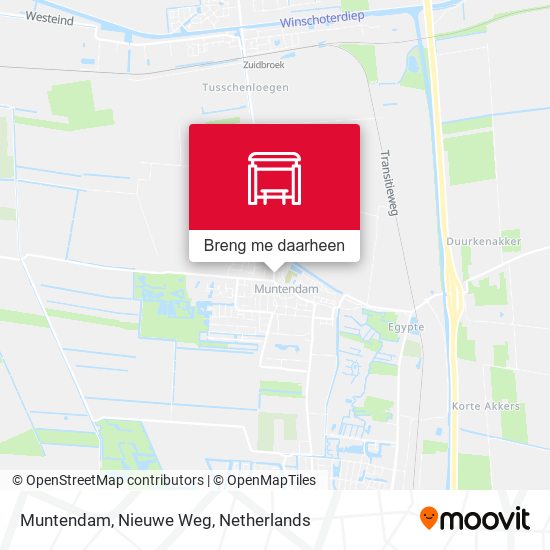Muntendam, Nieuwe Weg kaart