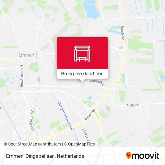 Emmen, Dingspellaan kaart