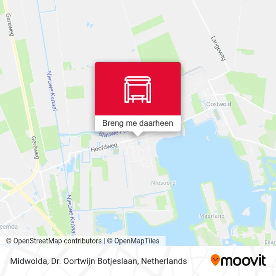 Midwolda, Dr. Oortwijn Botjeslaan kaart