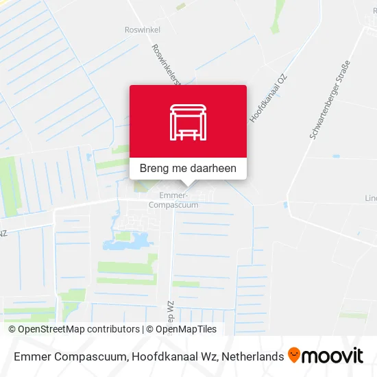 Emmer Compascuum, Hoofdkanaal Wz kaart