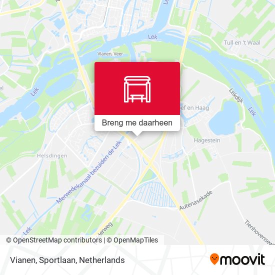 Vianen, Sportlaan kaart