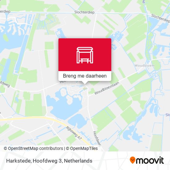 Harkstede, Hoofdweg 3 kaart