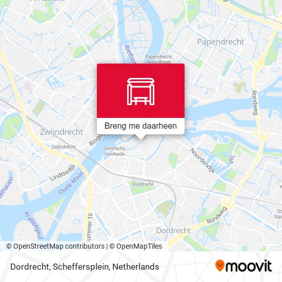 Dordrecht, Scheffersplein kaart