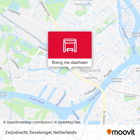 Zwijndrecht, Develsingel kaart