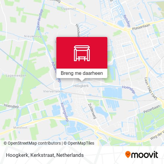 Hoogkerk, Kerkstraat kaart