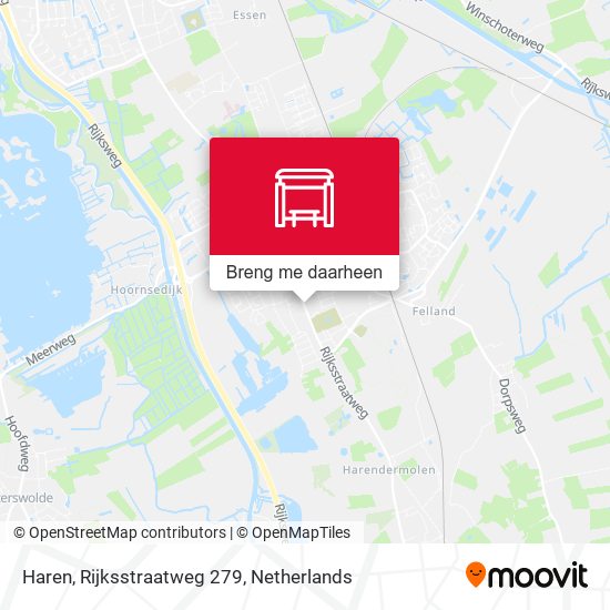 Haren, Rijksstraatweg 279 kaart