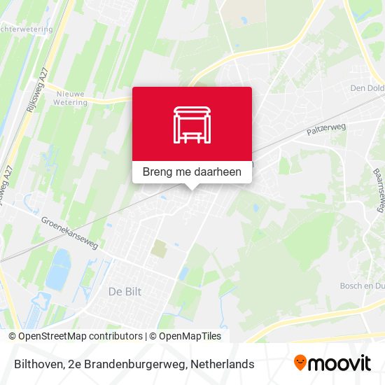 Bilthoven, 2e Brandenburgerweg kaart