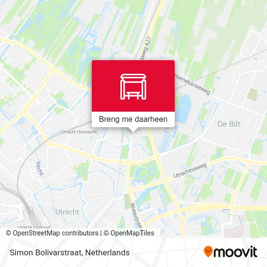 Simon Bolivarstraat kaart