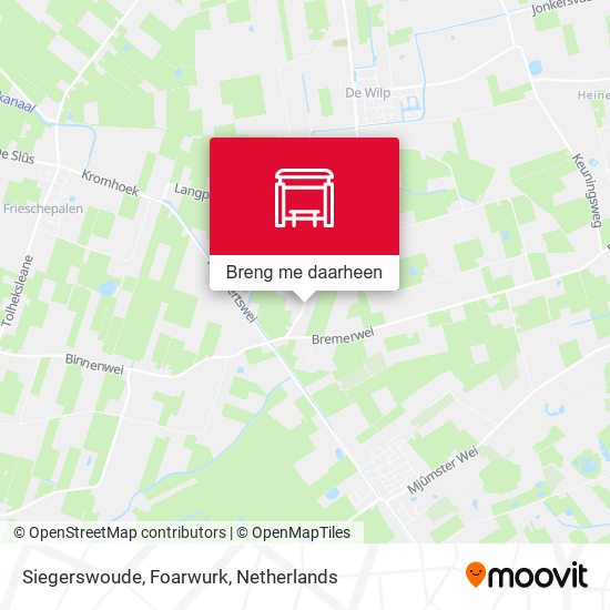 Siegerswoude, Foarwurk kaart