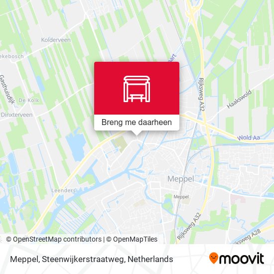 Meppel, Steenwijkerstraatweg kaart
