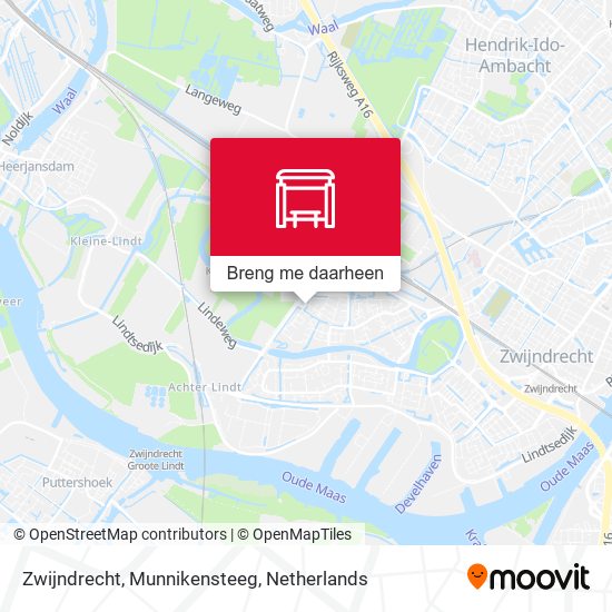 Zwijndrecht, Munnikensteeg kaart