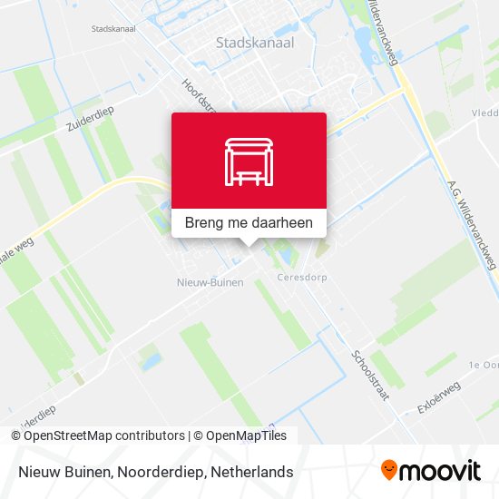 Nieuw Buinen, Noorderdiep kaart